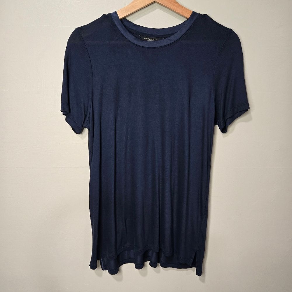 Banana Republic Dark Blue Short Sleeve Top